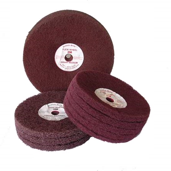 150mmx50mm MAROON MED FLEXI WHEEL