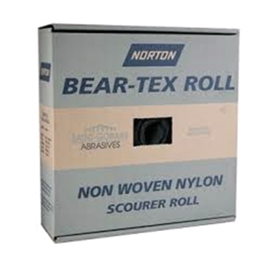 roll-100mmx10mtr GREEN NORTON BEAR-TEX ABRASIVE