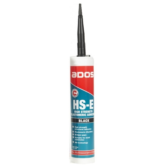 pack6 400gm BLK HS-E ELASTOMERIC ADHESIVE H/STRENGTH