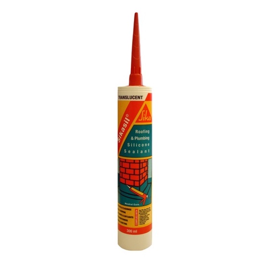 300ml SIKASIL CLEAR PLUMBING&ROOFING-cartridge