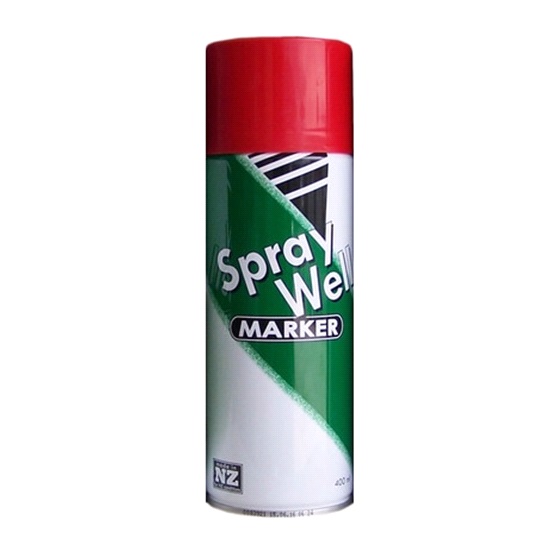 400ml RED STD SPRAYWELL PAINT-DAMAR