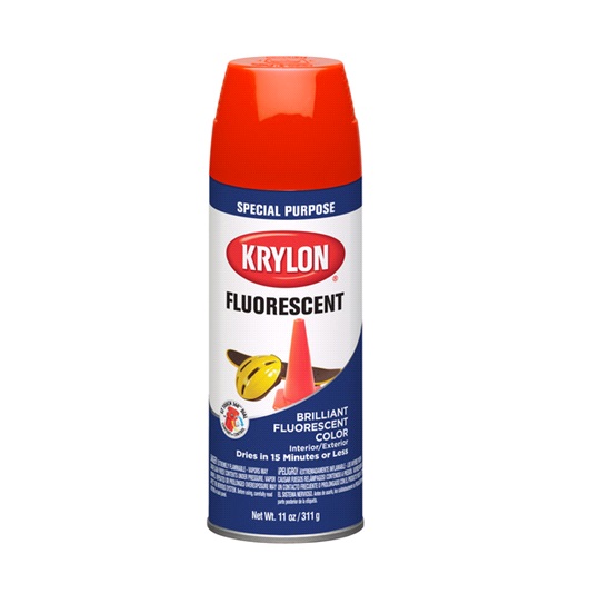 NLA - 11.oz YELLOW ORANGE FLUORESCENT PAINT-KRYLON