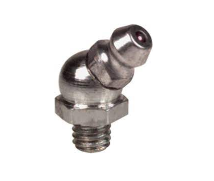 1/8” BSPT 45Deg ELBOW GREASE NIPPLE