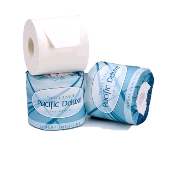 ctn8 PACIFIC DELUXE JUMBO TOILET ROLLS