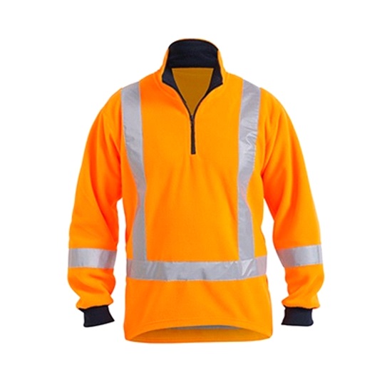 Polarfleece Pullover Hi-Vis Day/Night - Orange