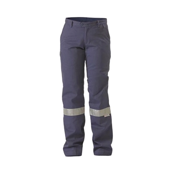 Bisley Womens Original Cotton Drill Work Pants Taped