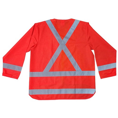 Hi-Vis Long Sleeve Vest - Orange