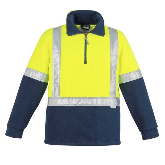 Polar Fleece Hi-Vis - Yellow/Navy