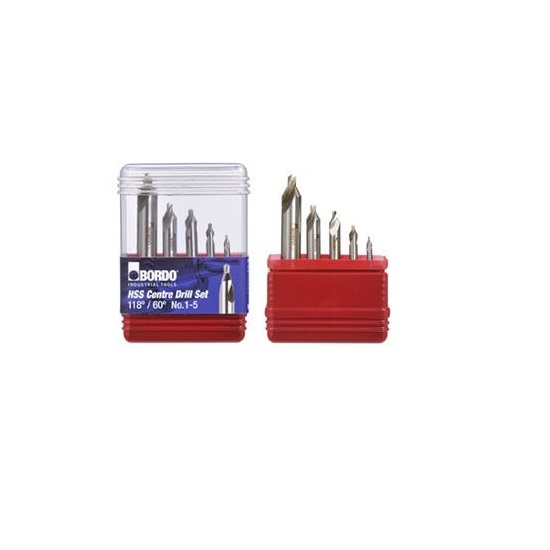 5 Piece HSS Centre Drill Set