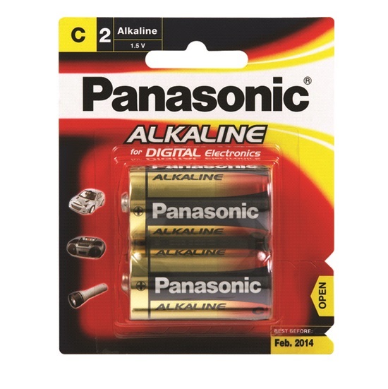 pkt2 “C” ALKALINE BATTERIES-PANASONIC