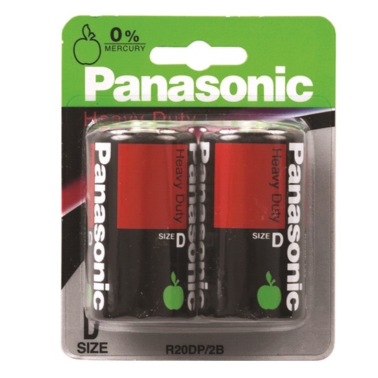 pkt2 “D” H/D MANGANESE BATTERIES-PANASONIC