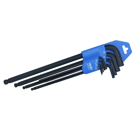 9pce Ball Drive Hex Key - Metric - SP Tools