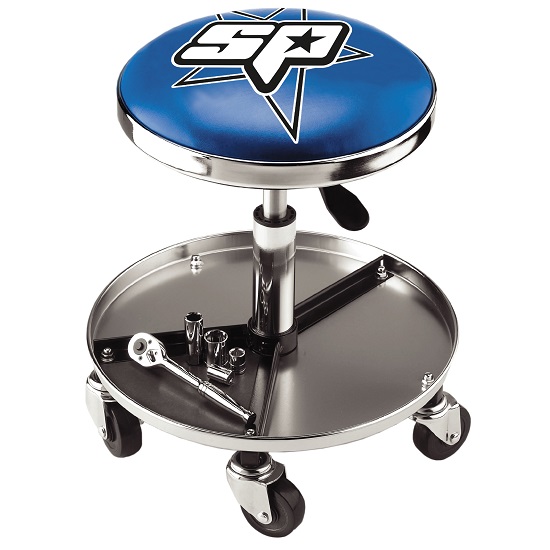 Heavy Duty Swivel Seat With Storage - SP Tools