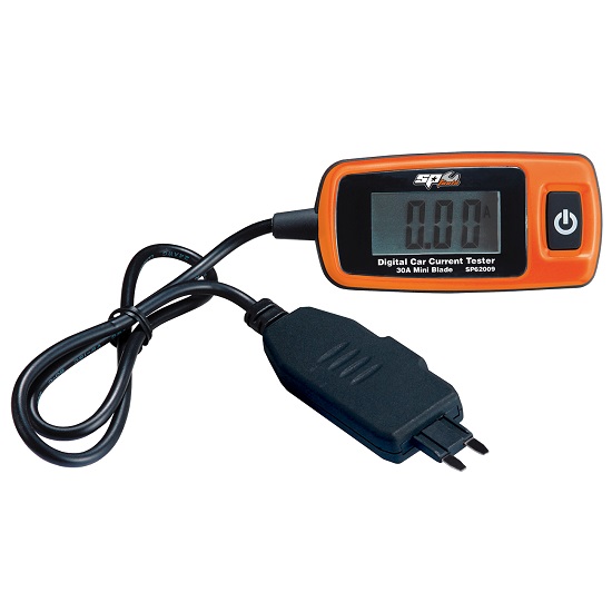 Digital Car Current Tester 30A Max-Blade - SP Tools