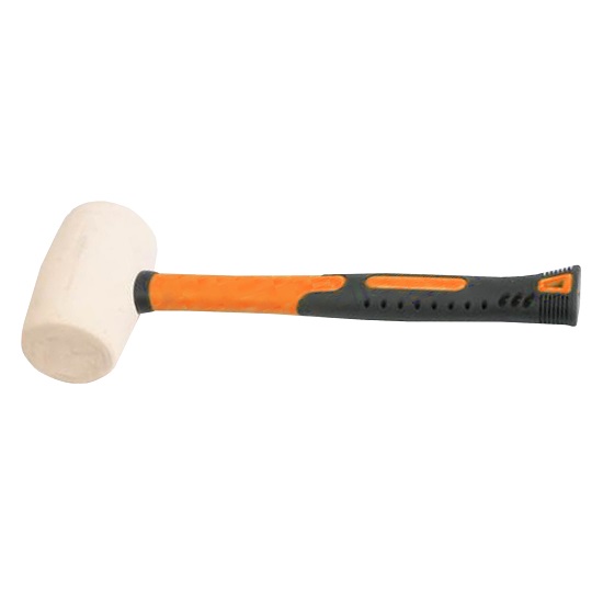 450g (16oz) Rubber Mallet - White - SP Tools