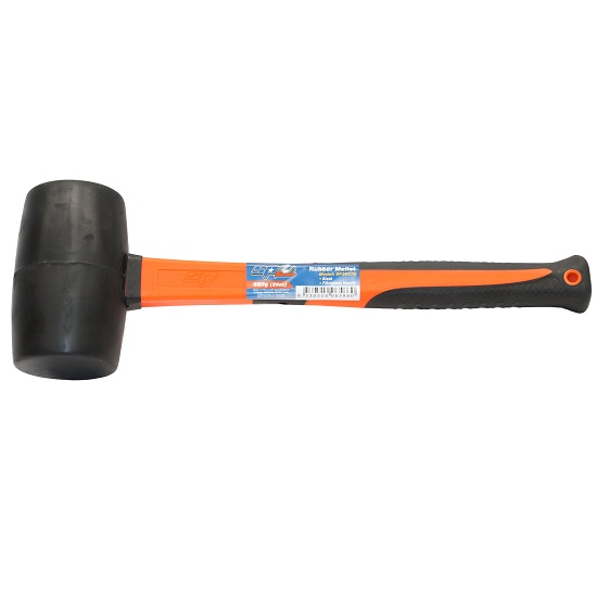 680g (24oz) Rubber Mallet - Black - SP Tools