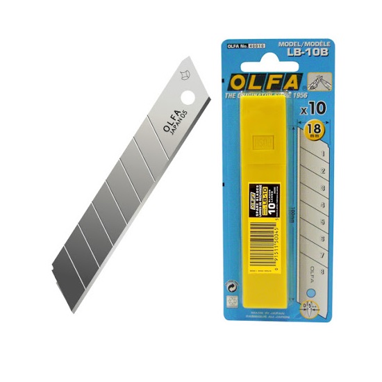 10pk 18.0mm Standard Snap-Off Blade