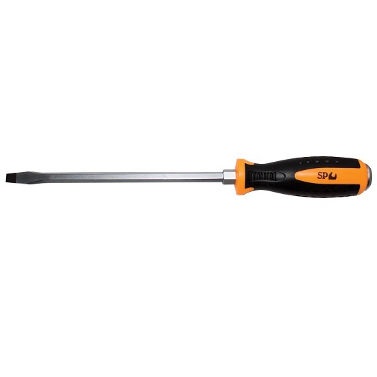 6.5 x 150mm Go Thru Slotted Screwdriver - SP Tools