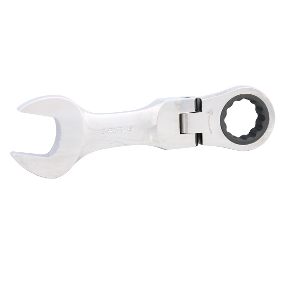 12mm Stubby Flexhead Geardrive Ring and Open End Spanner - SP Tools