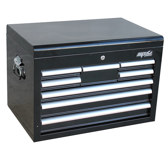 8 Draw Custom Tool Box - Black - SP Tools