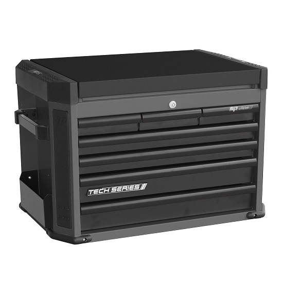 7 Draw Tech Series Tool Box - Diamond/Black - SP Tools