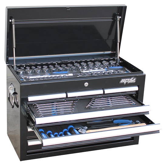 134pce Metric/Imperial Tool Kit In Custom Tool Box - SP Tools