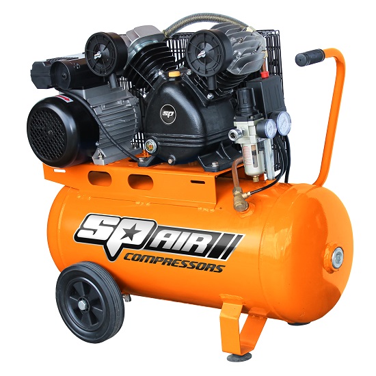 2.5HP Belt Drive Trade Cast 60Lt Compressor - SP Tools
