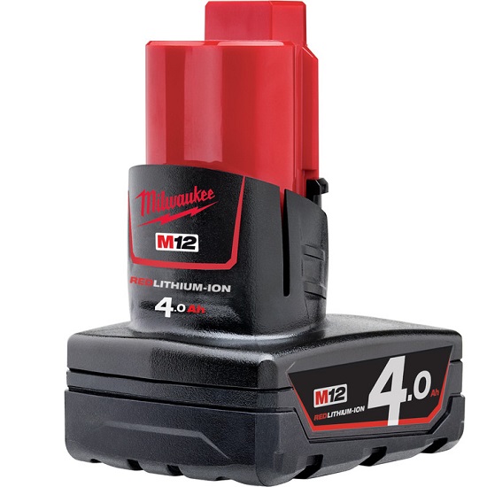 M12 4.0Ah Redlithium Battery Pack - Milwaukee