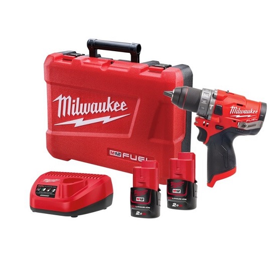 M12 Fuel Gen II Hammer Drill/Driver - 2.0Ah Kit - Milwaukee