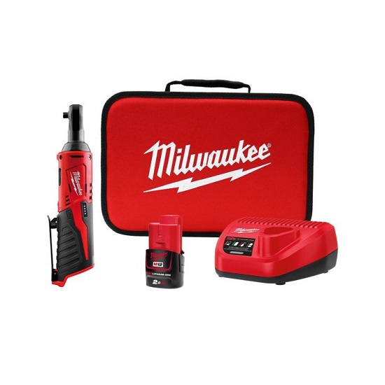 M12 3/8 Impact Ratchet - 2.0Ah Kit - Milwaukee