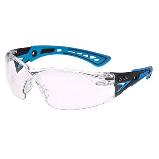 RUSH PLUS SMALL PLATINUM CLEAR LENS BLUE/BLACK