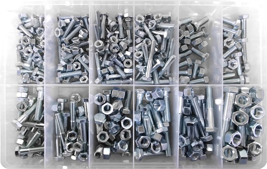 KIT BOLT/NUT UNF GR5/GR8 ZP