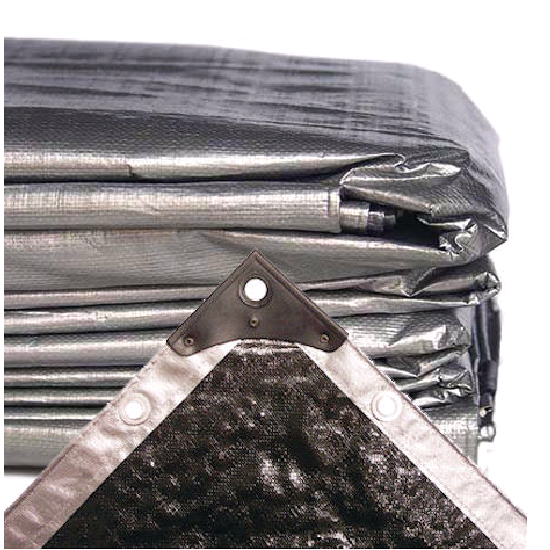 Tarp 6.1mX6.1m Extra Heavy Duty Silver/Black