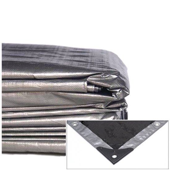 Tarp 36FT X 40FT Extra Heavy Duty Silver/Black