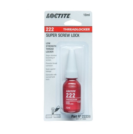 10ml Loctite 222 Screw Lock Low Strength