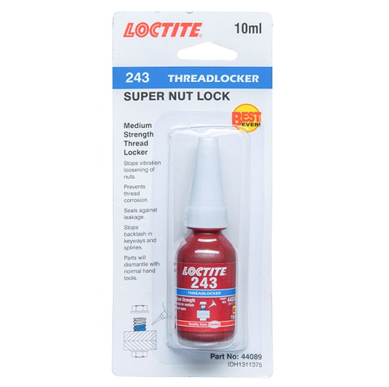 10ml Loctite 243 Nut Lock Medium Strength