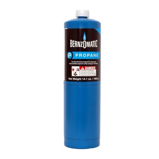 400gm BERNZOMATIC PROPANE GAS CYLINDER