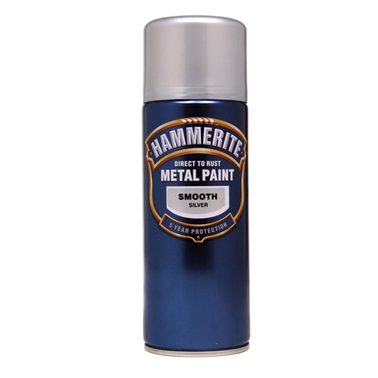 400ml HAMMERITE SMOOTH SILVER-aerosol