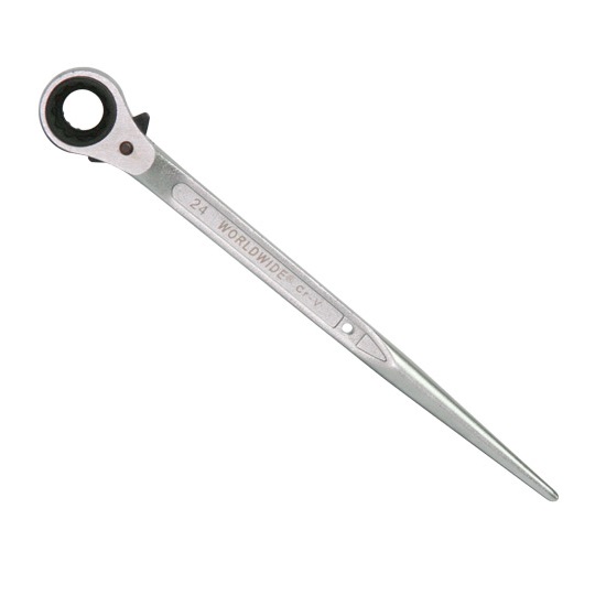 19 x 21mm (315mm long) SPUD RATCHET WRENCH-WORLDWIDE