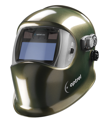 AUTO-DARK OPTREL COSMIC GREEN WELD HELMET 9-13