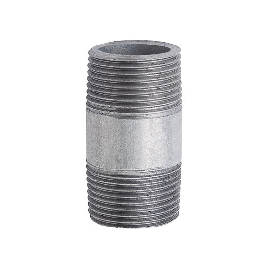 8NB x 2.3WT x 50mm (2in) BSPT Thread Barrel Nipple HD Galvanised