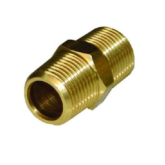 ea-1/8” BRASS HEX NIPPLE 