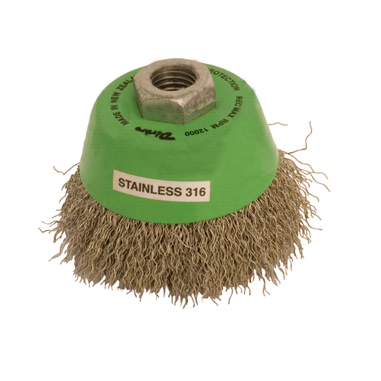 nla - 75mm Multi Stainless Steel Cup Brush