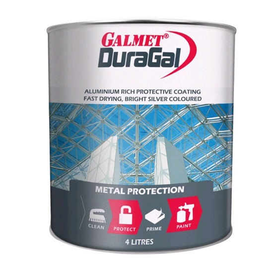 4ltr Duragal Silver Paint