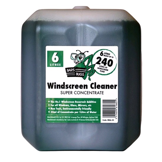 6 ltr BARS BUG WINDOW CLEANER