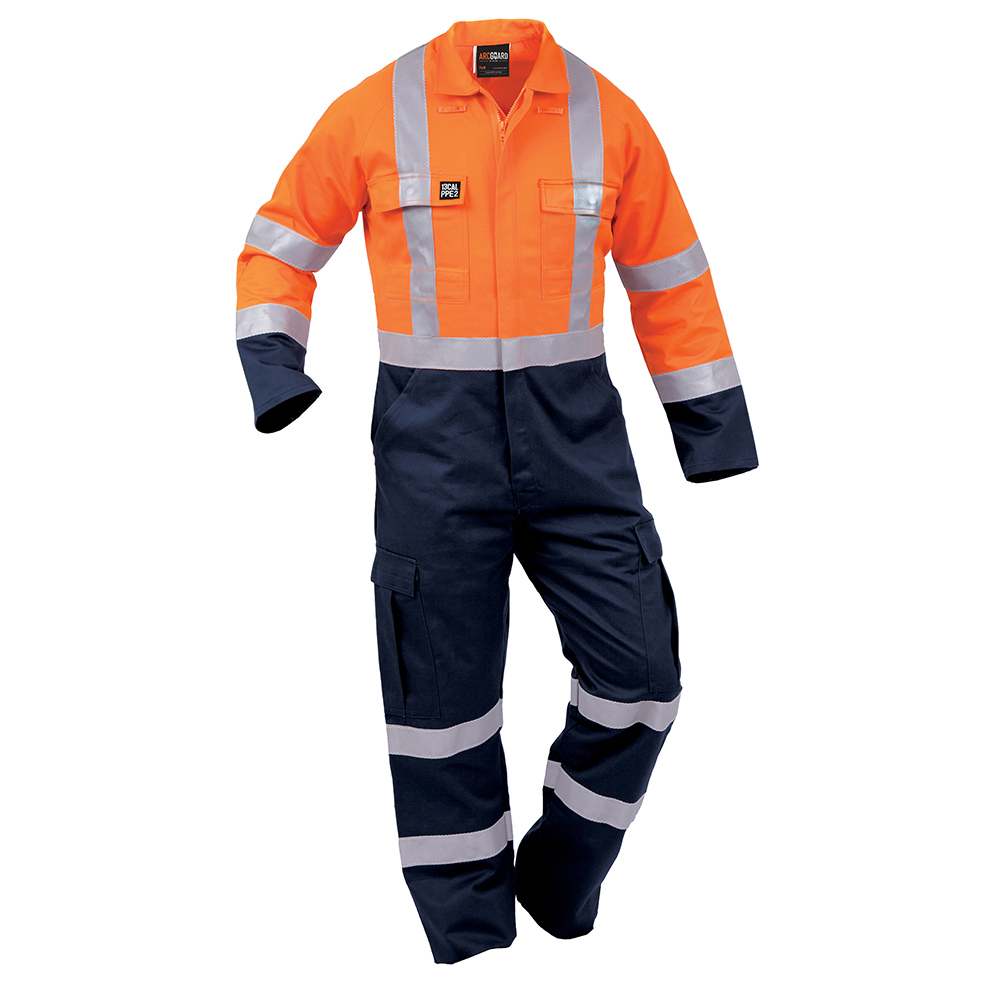 43212ON- Overall Arcguard 13Cal Day/Night Zip Orange/Navy #107R (Size 11)