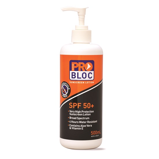 500gm Pump Top Bottle 50+ PRO BLOC SUNSCREEN