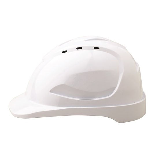 V9 Hard Hat Vented Ratchet Harness - White