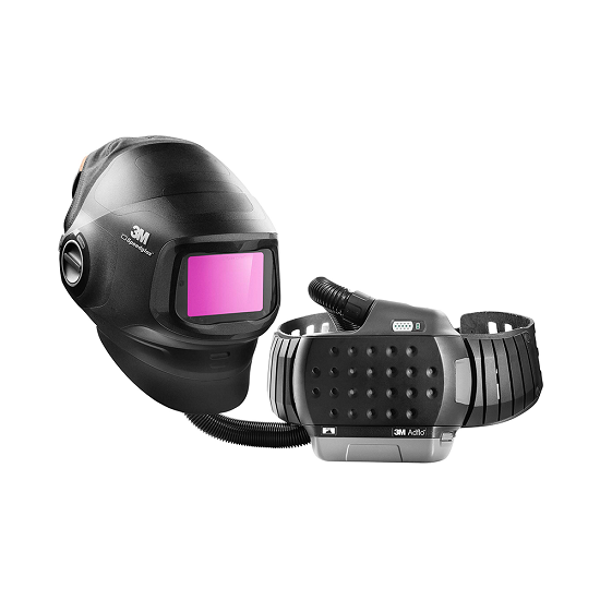 Speedglas G5-01TW welding helmet with heavy-duty Adflo PAPR