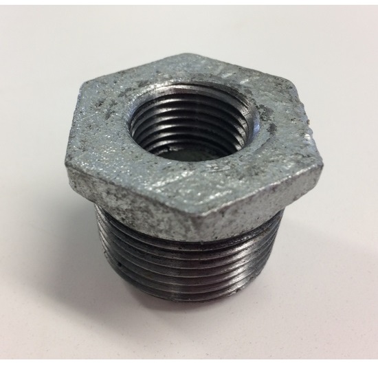 20NB x 8NB BSPT Reducing Male/Female Malleable Bush HD Galvanised